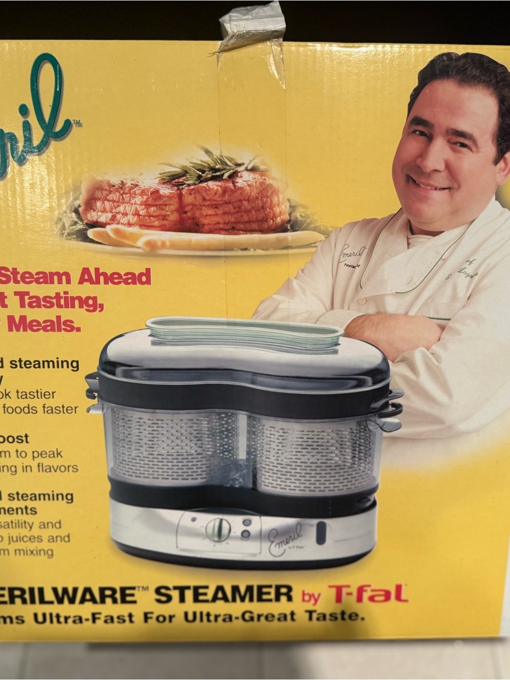 T-fal / Sterilware Electric Food Steamer in Black and Silver